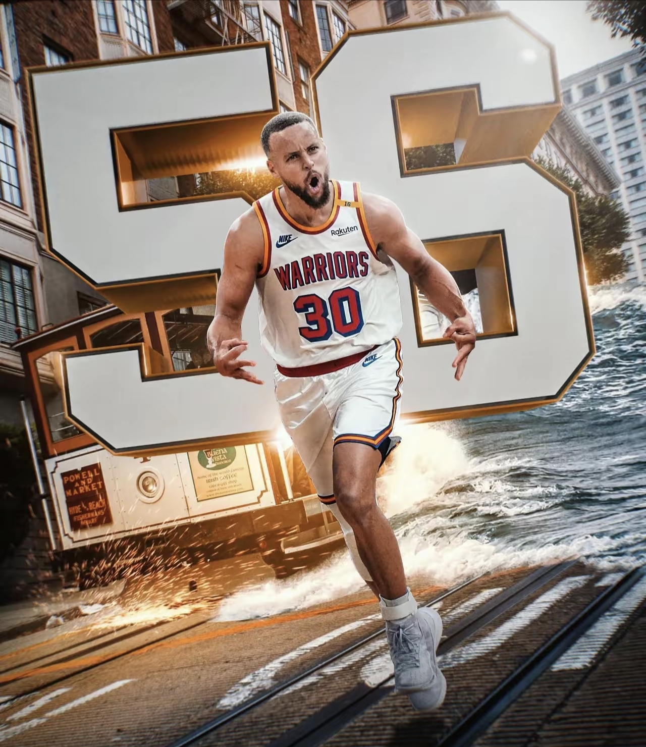 开云体育中国-勇士主场取胜雷霆，库里砍下分